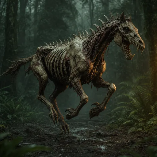 Tyrano Horse — The Mound: Omen of Cthulhu bestiary